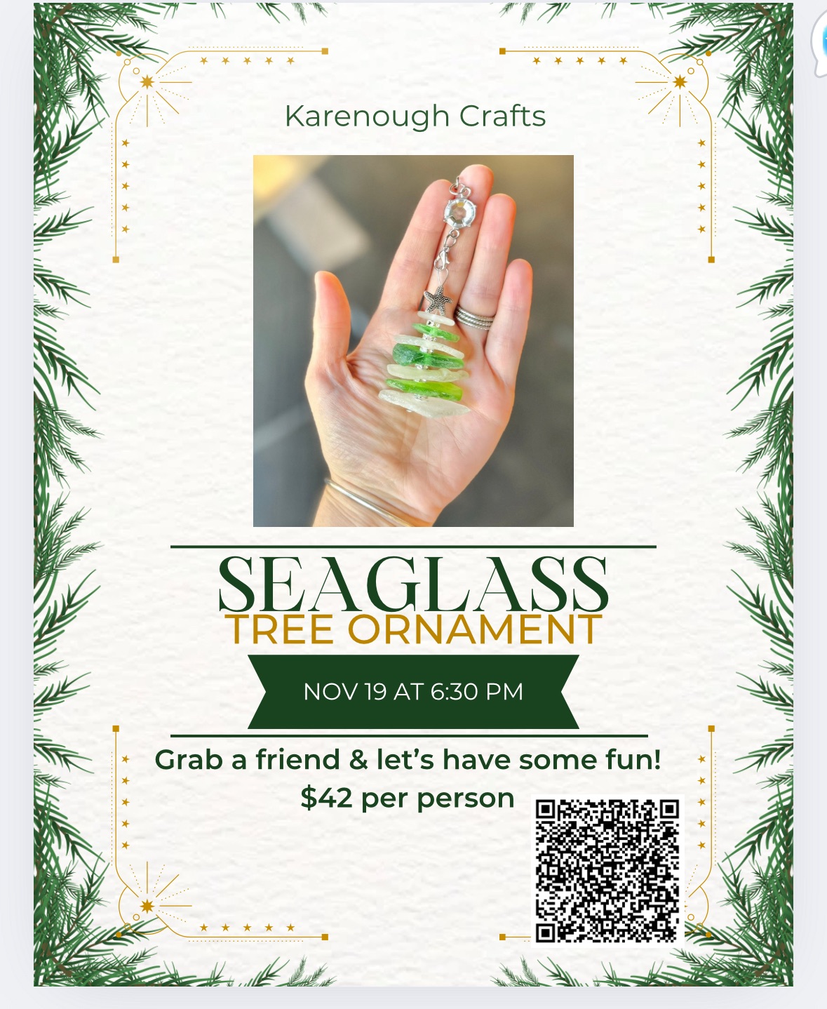 Sea Glass Tree Ornaments at Karenough Crafts